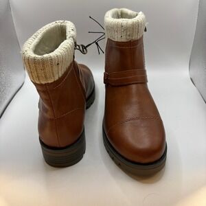 J Sport Violet Ankle Boots Womens 7.5 Brown NEW